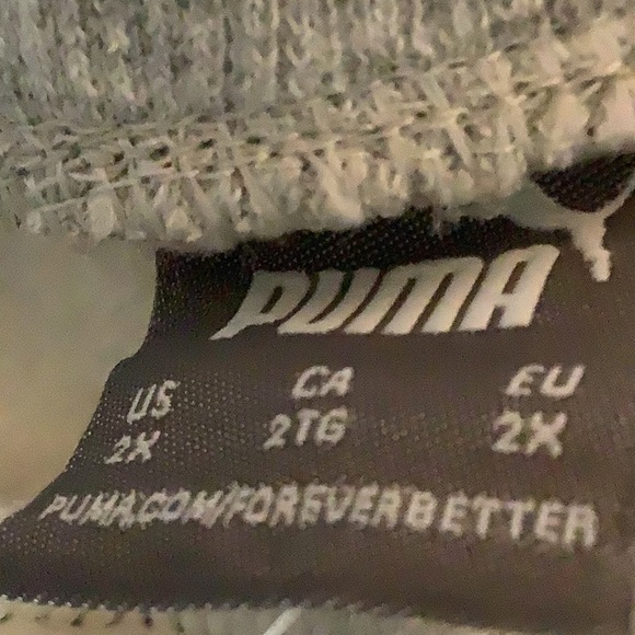 Puma Size 2X Grey Sweatpants With Pockets. New With Tags. - Picture 6 of 7
